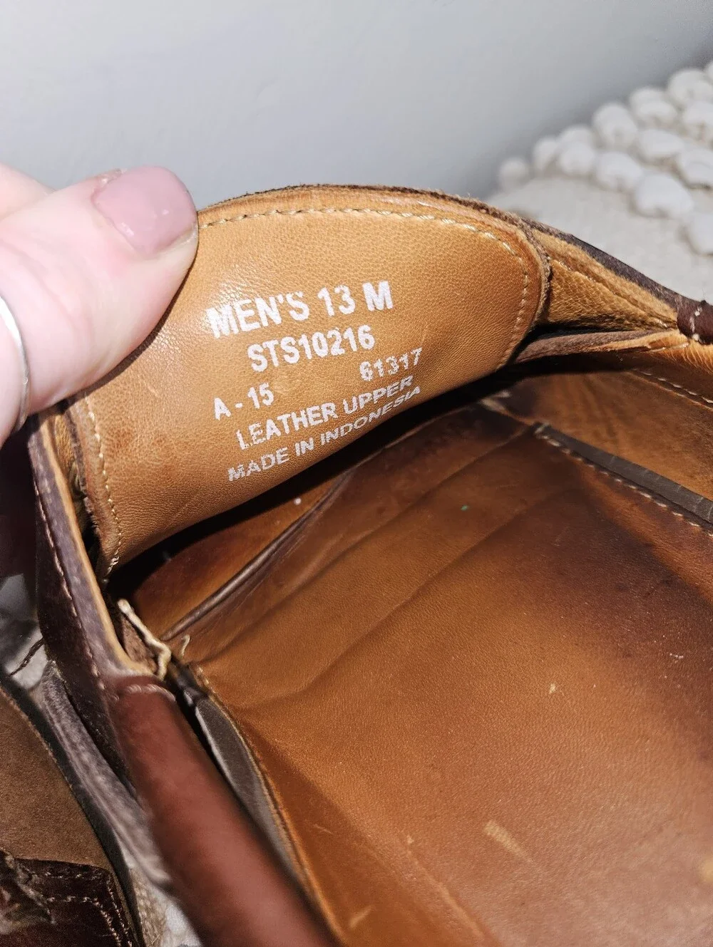 Men's Brown Two-Tone Leather & Suede Boat Shoes Sperry Topsider Size 13